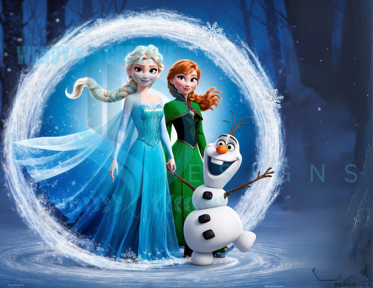 Elsa and Anna (Frozen) Digital Designs