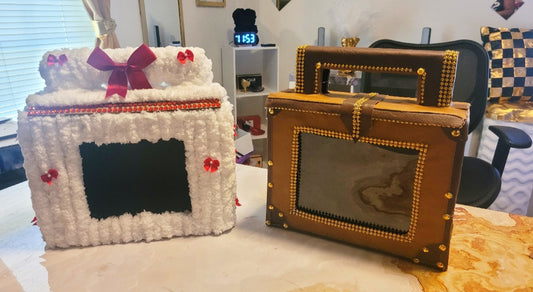 DIY Briefcase Gift Box – Precut Traceable Cardboard Templates