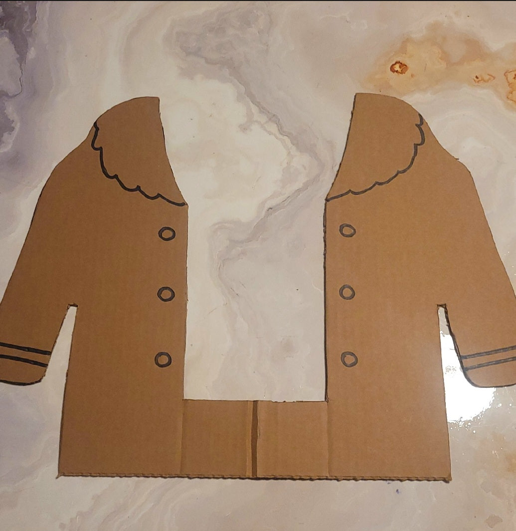 DIY Cozy Coat Gift Box – Precut Traceable Cardboard Template