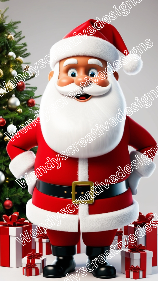 3 D Santa