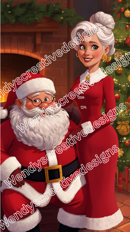 Mr & Mrs  Claus 1-2-3-4