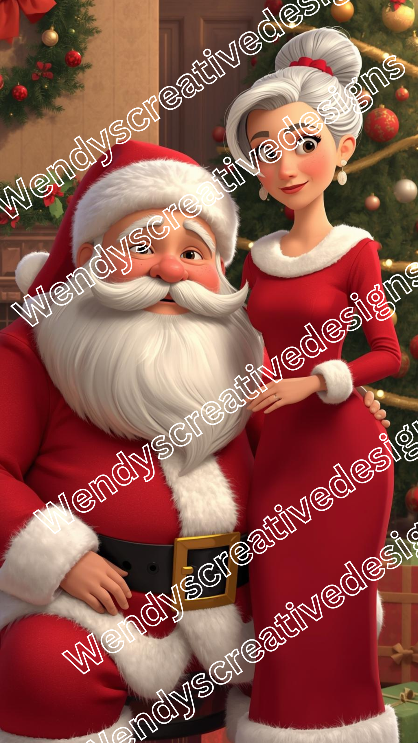 Mr & Mrs  Claus 1-2-3-4