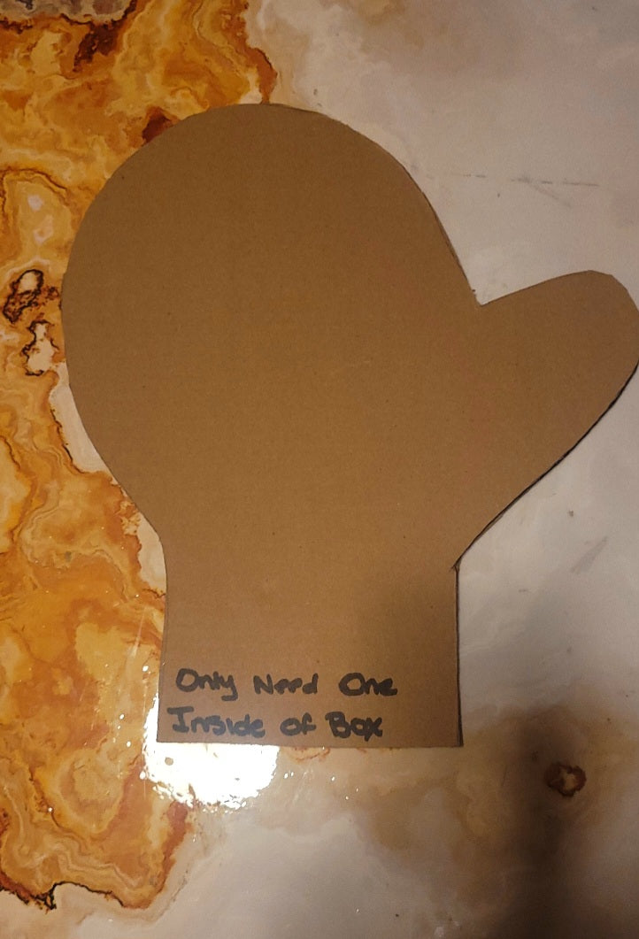 DIY Mitten Gift Box - Precut Traceable cardboard Templates