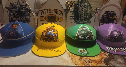NFL Snapback Precut Traceable Cardboard Template  ONLY